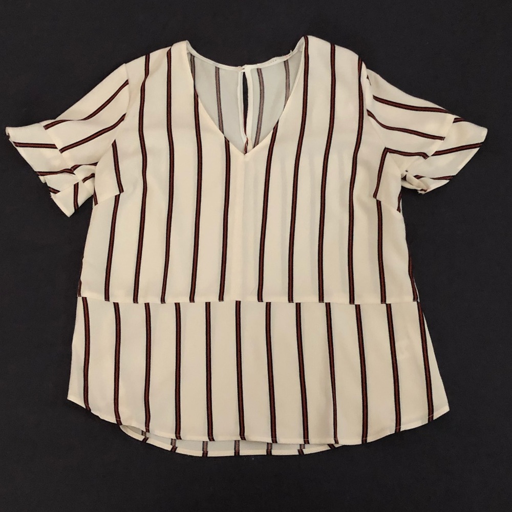 Flowy striped top